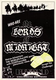 Advert for Lords Of Midnight on the Commodore 64.