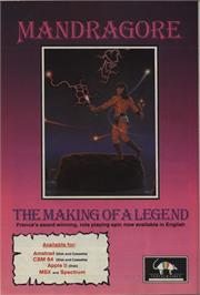 Advert for Mandragore on the Commodore 64.