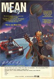 Advert for Mean City on the Commodore 64.