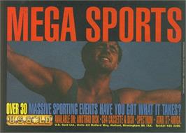 Advert for Mega Sports on the Commodore 64.
