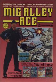 Advert for Mig Alley Ace on the Commodore 64.