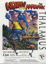 Advert for Nobby The Aardvark on the Commodore 64.
