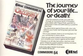 Advert for Odyssey (Logo Software) on the Commodore 64.
