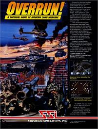 Advert for Overrun - Europe on the Commodore 64.