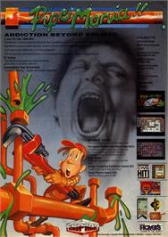 Advert for Pipe Mania on the Commodore 64.