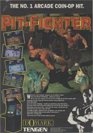 Advert for Pit-fighter on the Sega Genesis.