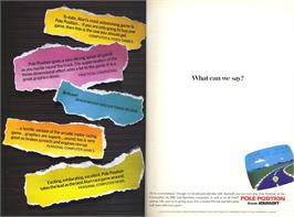 Advert for Pole Position on the Commodore 64.
