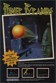 Advert for Power Pyramids on the Commodore 64.
