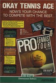 Advert for Pro Tennis Tour / Great Courts on the Commodore 64.