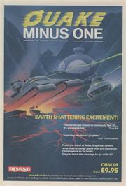 Advert for Quake Minus One on the Commodore 64.