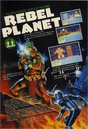 Advert for Rebel Planet on the Commodore 64.