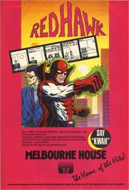 Advert for Redhawk on the Commodore 64.