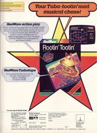Advert for Rootin' Tootin' on the Commodore 64.