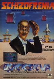 Advert for Schizofrenia on the Commodore 64.