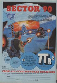 Advert for Sector 90 on the Commodore 64.