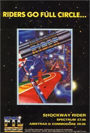 Advert for Shockway Rider on the Commodore 64.