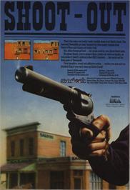Advert for Shoot Out on the Commodore 64.