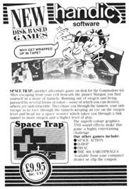 Advert for Space Trap on the Commodore 64.