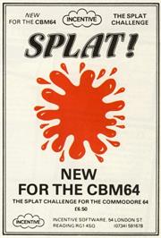 Advert for Splat! on the Commodore 64.