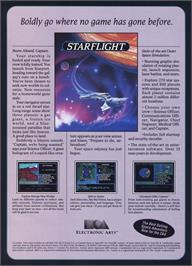 Advert for Starflight on the Microsoft Windows.