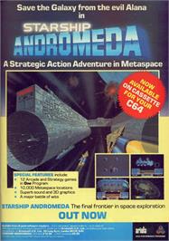 Advert for Starship Andromeda on the Commodore 64.
