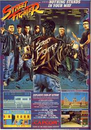 Advert for Street Fighter on the Commodore 64.