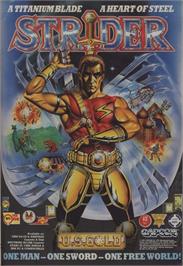 Advert for Strider on the Commodore 64.