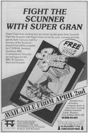 Advert for Super Gran on the Commodore 64.