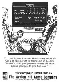 Advert for Superbowl Sunday on the Microsoft DOS.