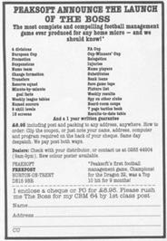 Advert for The Boss on the Sinclair ZX Spectrum.