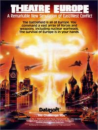 Advert for Theatre Europe on the Atari 8-bit.