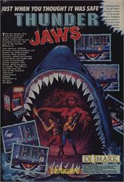 Advert for Thunder Jaws on the Commodore Amiga.