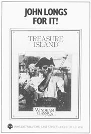 Advert for Treasure Island (ShareData) on the Commodore 64.