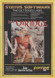 Advert for Vikings, The on the Commodore 64.