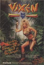 Advert for Vixen on the Commodore 64.