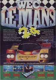 Advert for WEC Le Mans on the MSX.