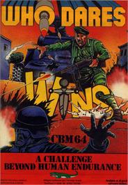 Advert for Who Dares Wins (dk'tronics) on the Commodore 64.