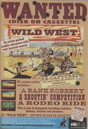 Advert for Wild West on the Sinclair ZX Spectrum.