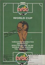 Advert for World Cup on the Commodore VIC-20.