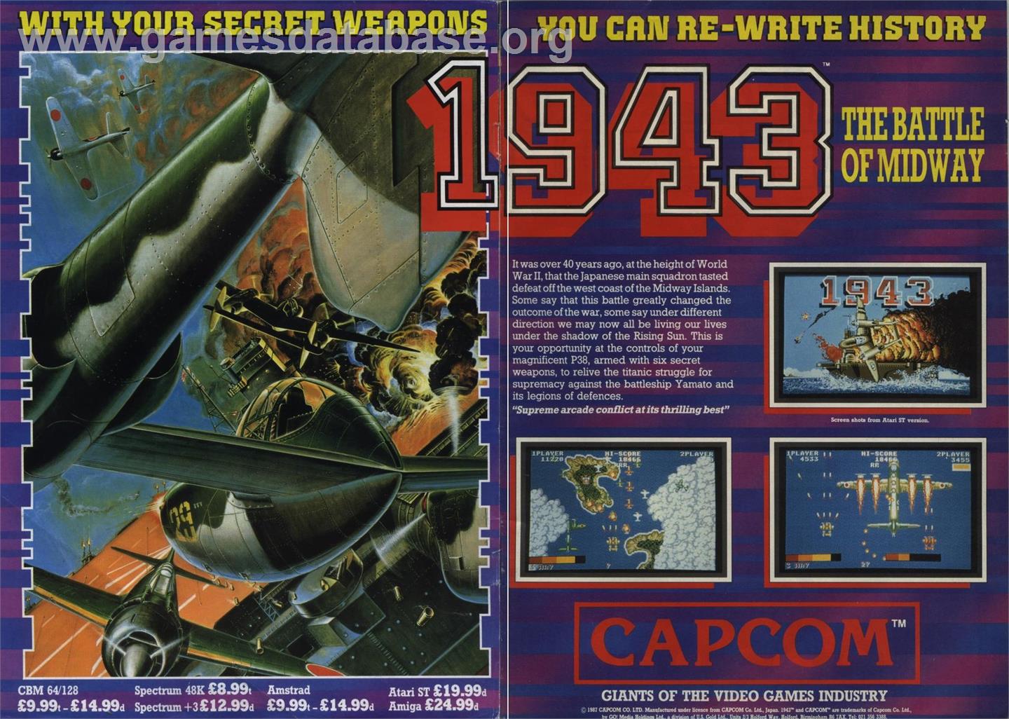 1943: The Battle of Midway - Commodore 64 - Artwork - Advert