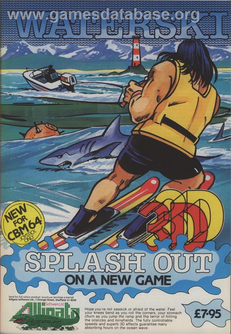 3D Waterski - Commodore 64 - Artwork - Advert