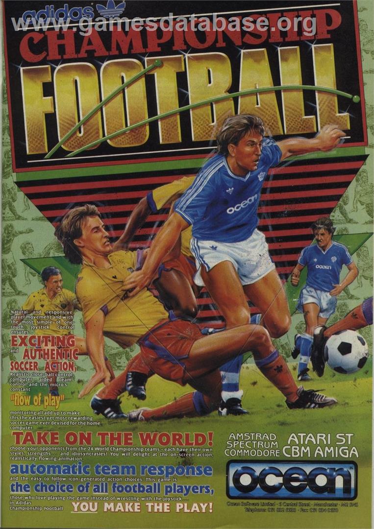Adidas Championship Football - Amstrad CPC - Artwork - Advert