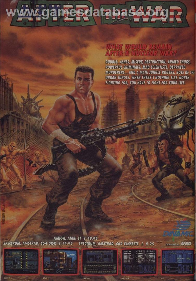 After the War - MSX - Artwork - Advert