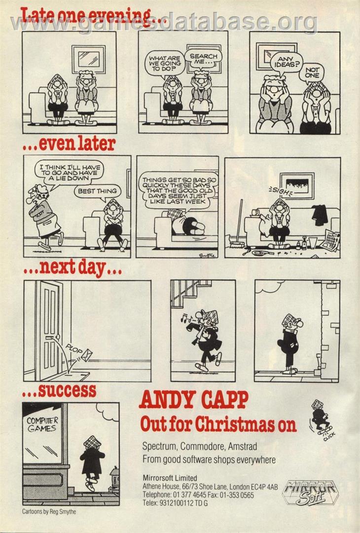 Andy Capp - Commodore 64 - Artwork - Advert