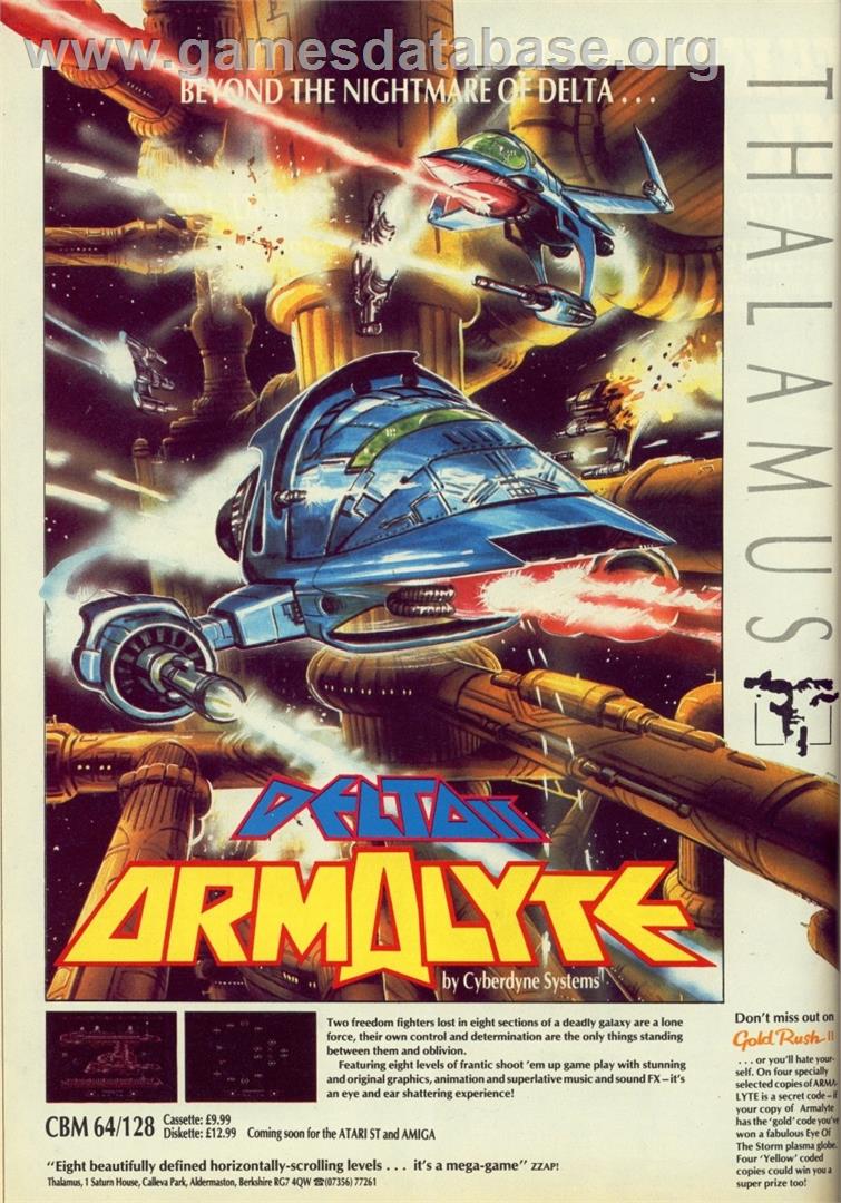 Armalyte - Commodore 64 - Artwork - Advert