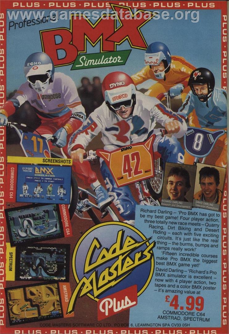 BMX Simulator - Amstrad CPC - Artwork - Advert