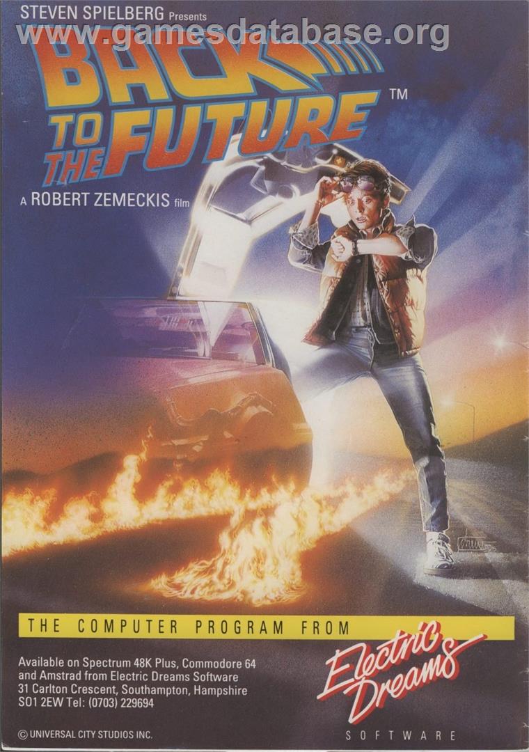 Back To The Future - Commodore 64 - Artwork - Advert