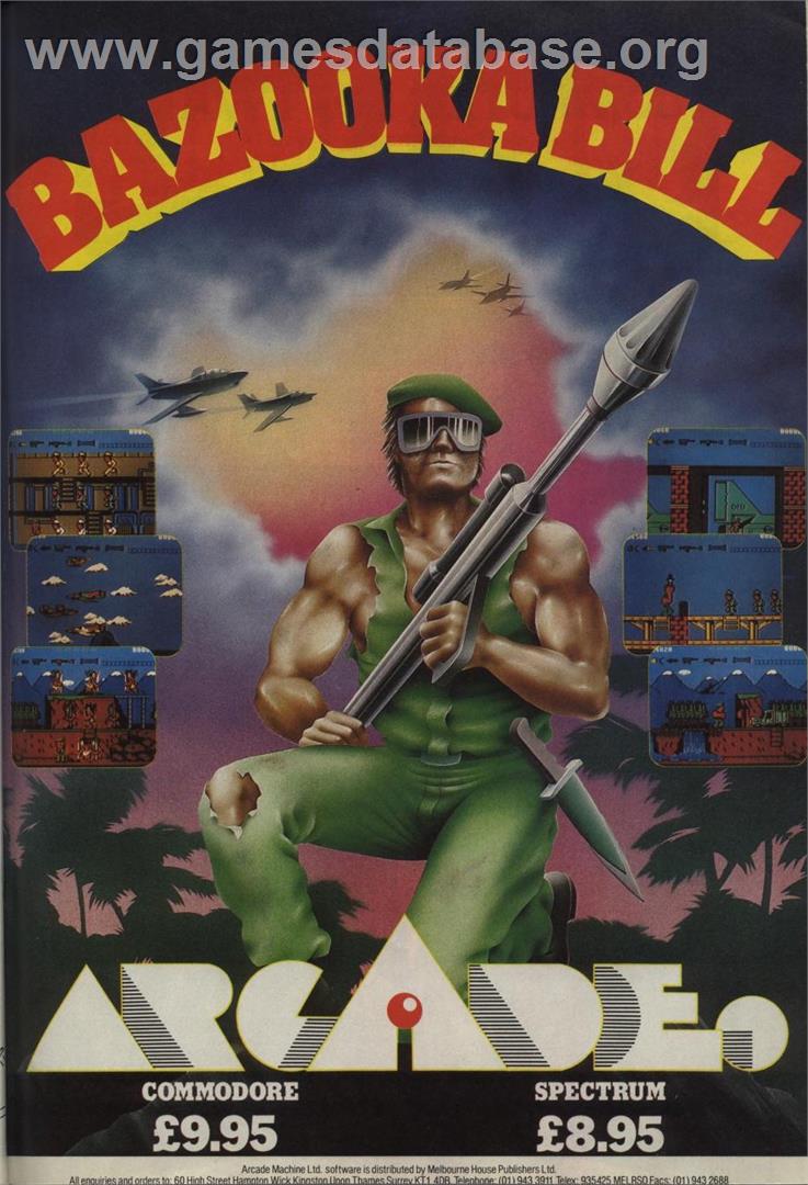 Bazooka Bill - Commodore 64 - Artwork - Advert