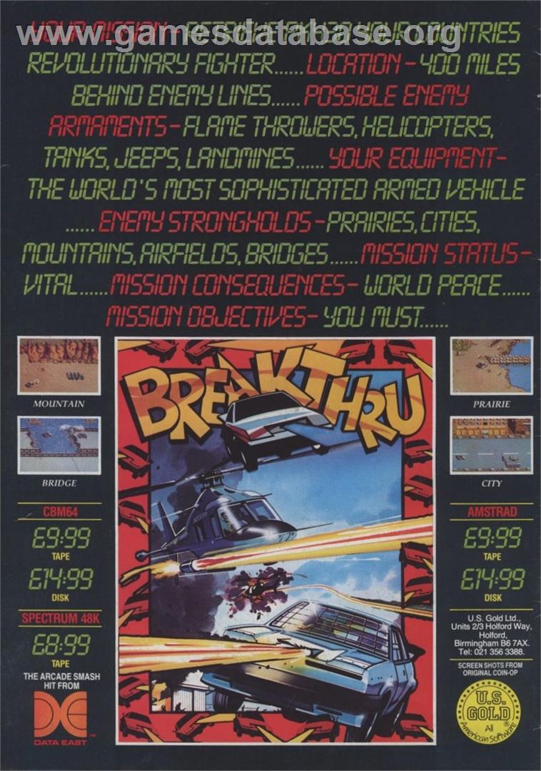 BreakThru - Amstrad CPC - Artwork - Advert