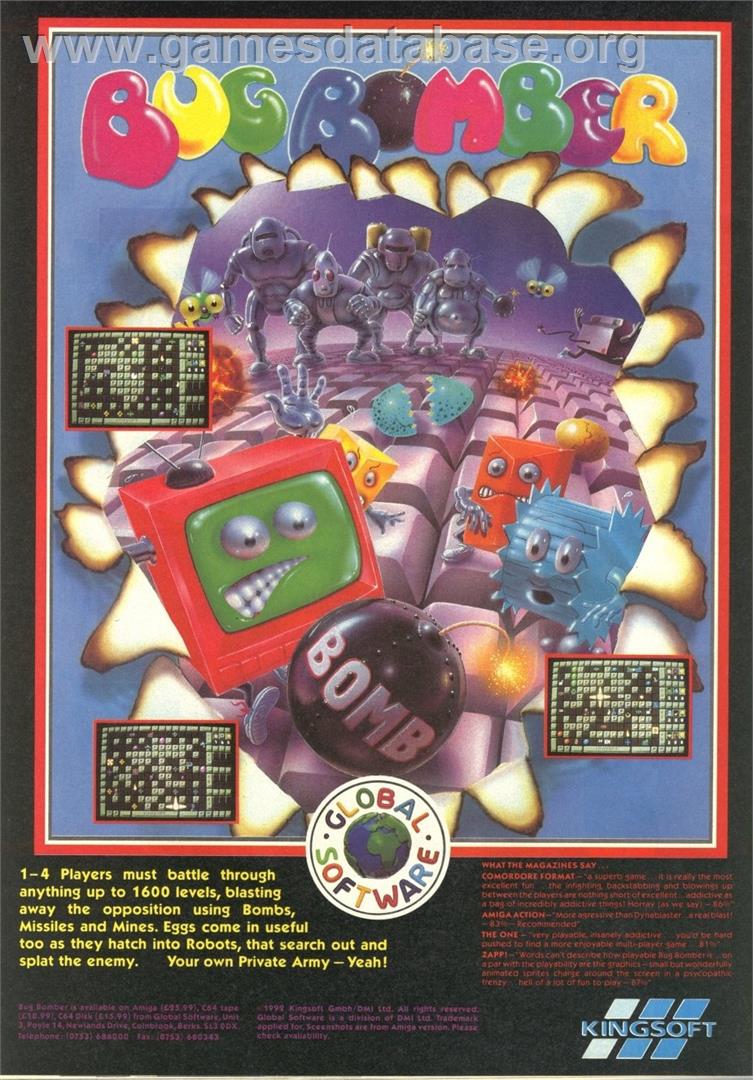 Bug Bomber - Commodore 64 - Artwork - Advert